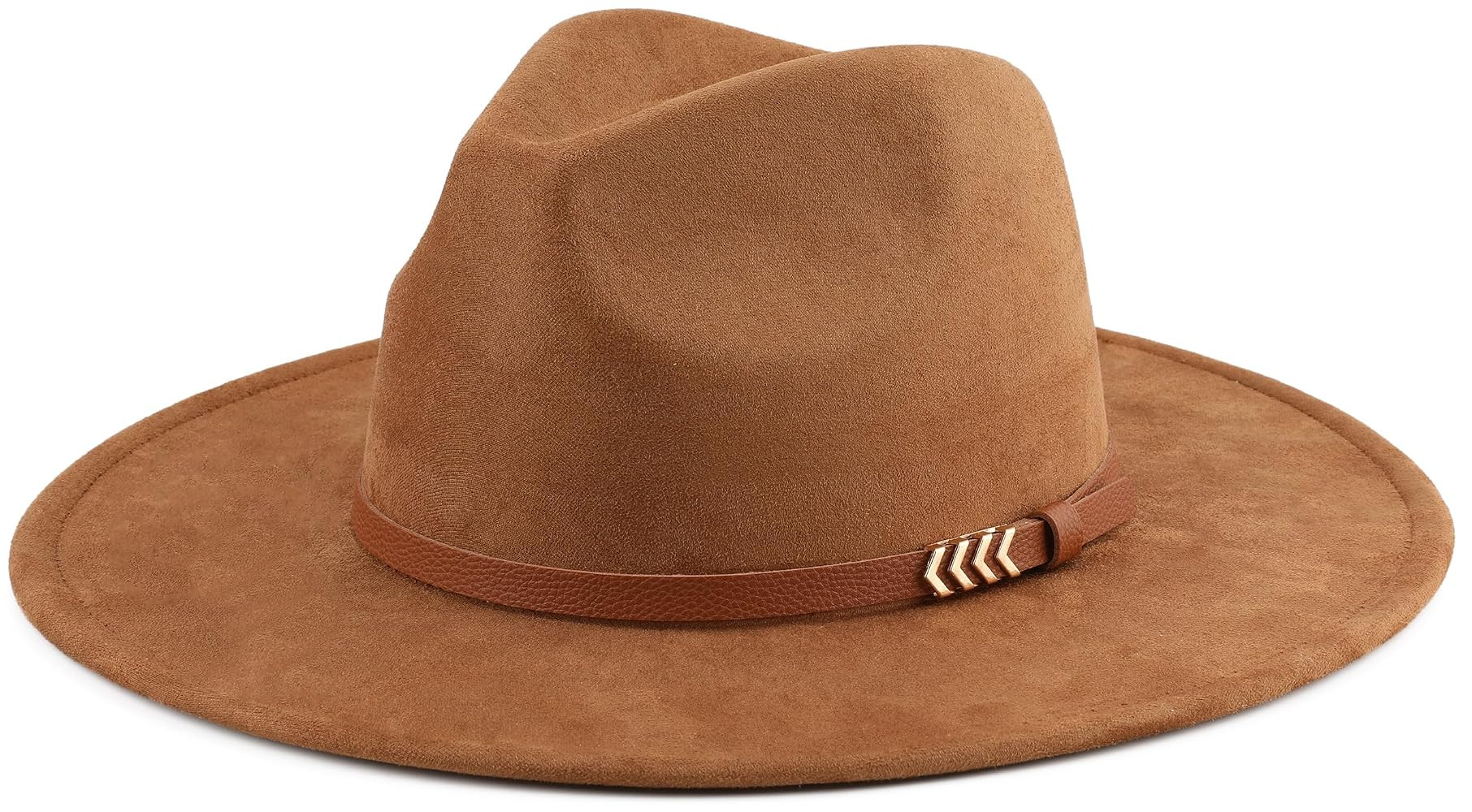 Wide Brim Fedora Hat for Men Women Big Rancher Felt Hat | Amazon (US)