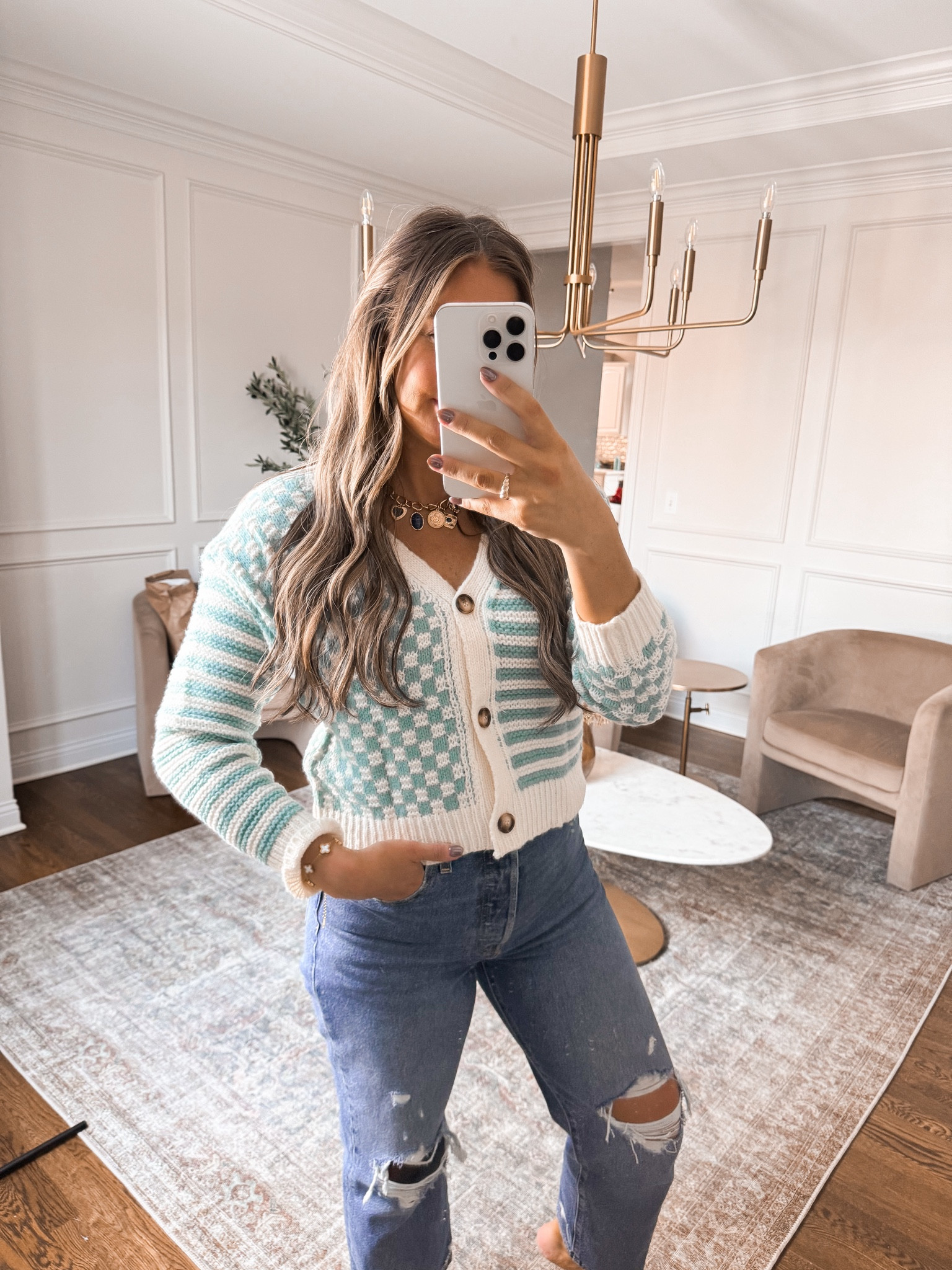 The cutest Amazon cardigan for fall! Functional buttons for nursing and pumping moms. 

Wearing a medium 
Jeans size up 



#LTKSeasonal #LTKFindsUnder50 #LTKStyleTip