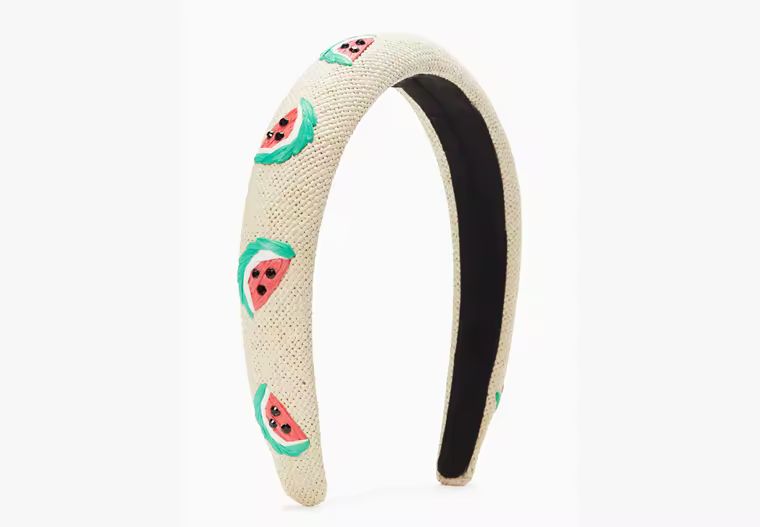Watermelon Party Embroidered Headband | Kate Spade Outlet