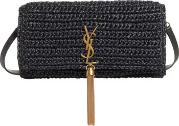 Kate Crocheted Raffia Shoulder Bag | Nordstrom