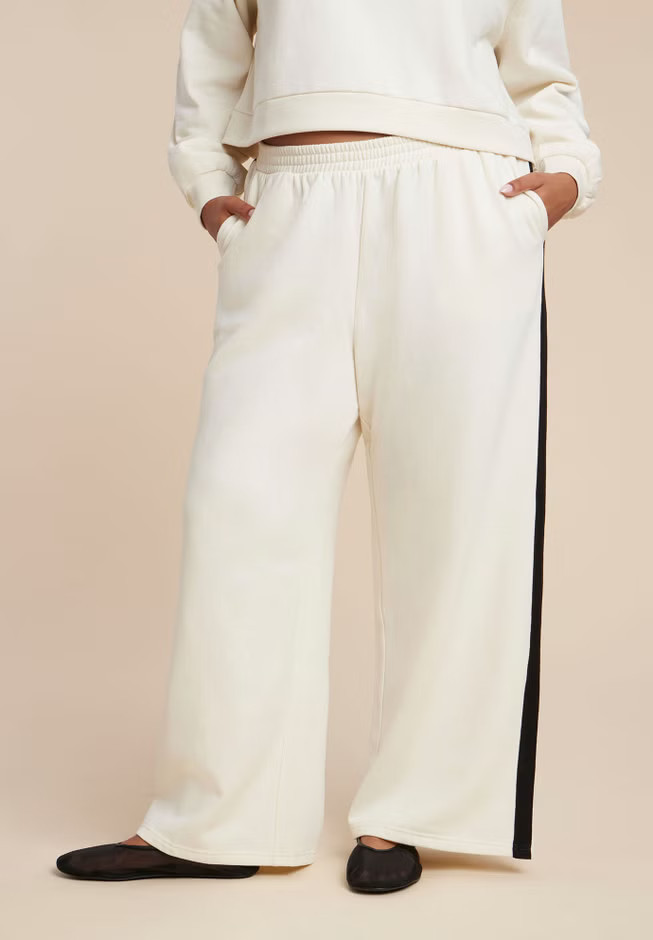 Stripe Detail Sweatpant | Eloquii