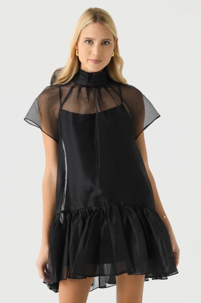 Obsessing over this Simkhai dress! Would make a beautiful Christmas Eve outfit with tights, boots, or heels. The bow is my favorite part of this dress - just darling!  

 #LTKCyberWeek #LTKHoliday #LTKSeasonal