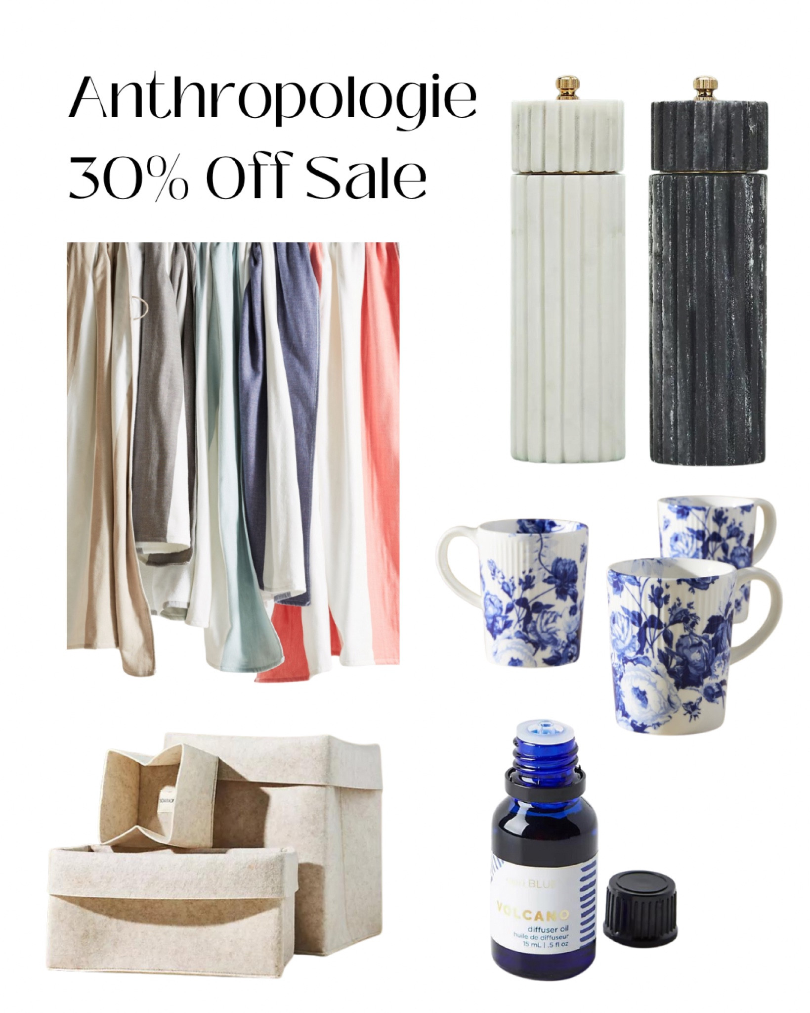 Anthropologie is having a limited time (up to) 30% off sale! I stocked up on the diffuser oil and purchased a bunch of the organization bins for our dressers. There are so many great and unique items part of the sale!

#LTKHome #LTKSaleAlert #LTKFindsUnder50