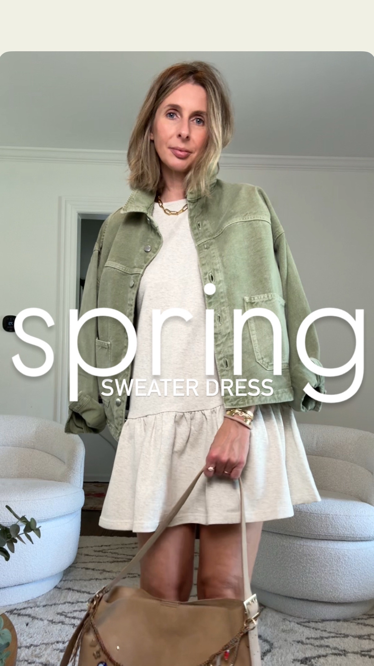 “cos you’re a cool cat…” 📹💥🤕😆 the song lyrics work too well with this video!!! 

love this sweater dress! easy breezy, but also super cool. i of course pulled out my new favorite jacket (do you have it yet?! it goes with EVERYTHING) and my new favorite bag (i know, i can’t believe it’s target either!!) 

super cute look for a concert, dinner with friends, shopping day. annnnnd, you if you’re not a cowboy boot kinda girl (i know it took this brit a while to jump on that bandwagon) you can totally dress down with flip flops or sneaks too. 👌 


effortless style + daily outfit inspo for over 40s. are you trying to rediscover your style, i got you. want to elevate your everyday looks, i got you. want easy, effortless style, i got you! come follow me @houseofmagpye 🫶

sweater dress, spring dress, country concert, concert outfit, style over 40, effortless style, easy outfit, elevated mom style. 


#effortlessstyle #styleover40 #sweaterdress #springdress #styleover40 #instastyle #momstyleinspo #elevatedcasual 

#LTKOver40 #LTKStyleTip #LTKFindsUnder100