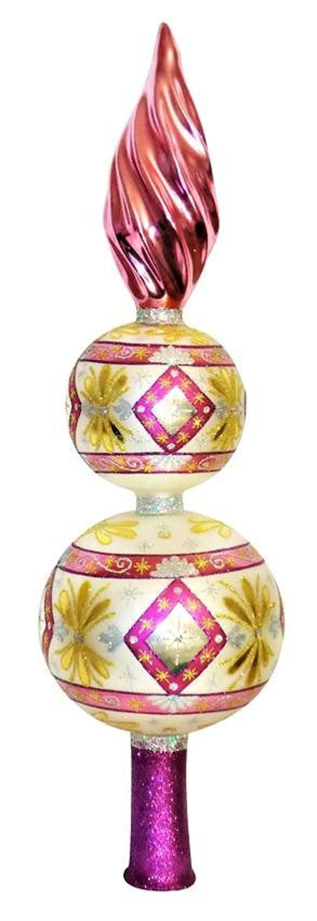 Christmas Tree Topper Larry Fraga Vintage Glass Made in Poland - Etsy | Etsy (US)