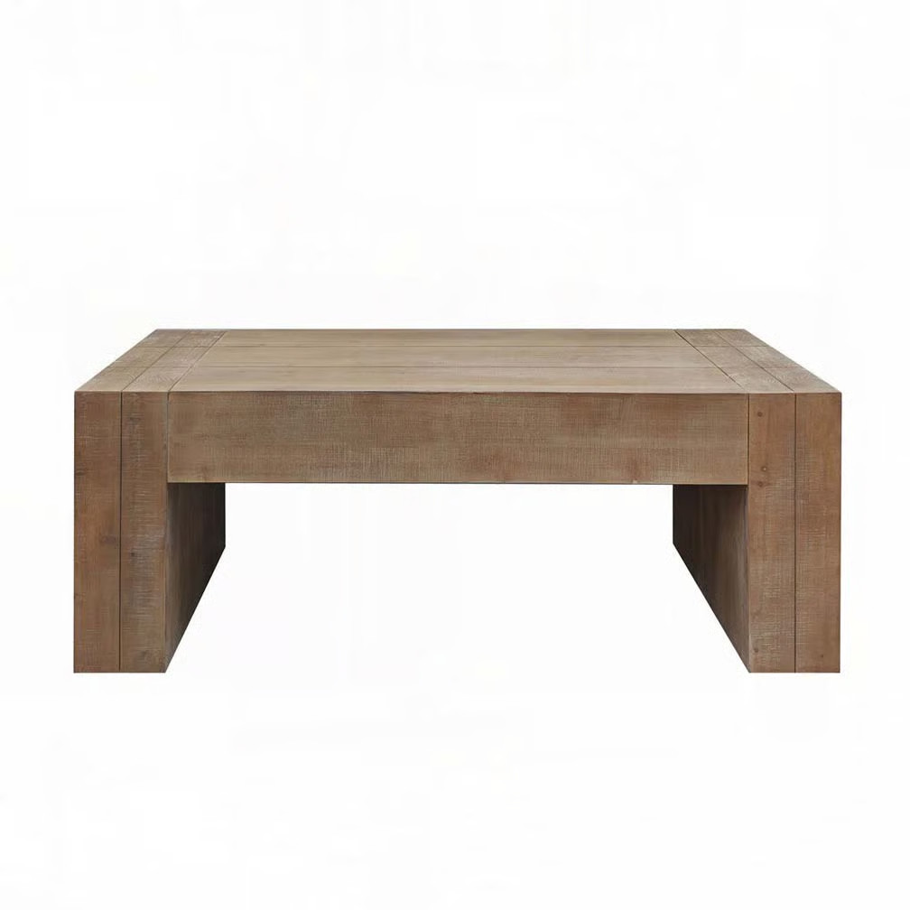 Farmhouse Rustic Wood Coffee Table for Living Room | Wayfair North America