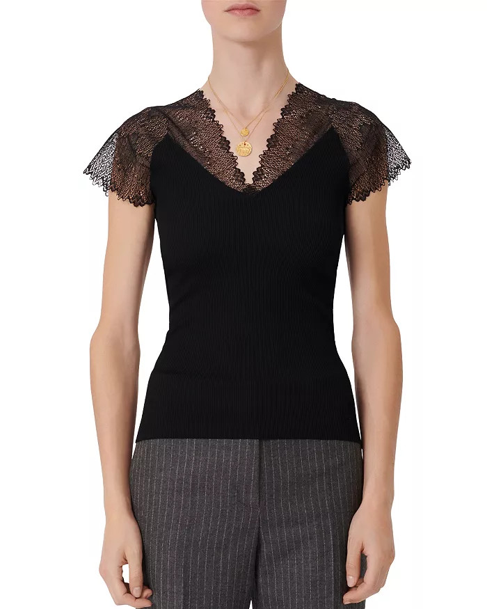Lilio Lace-Trim Top | Bloomingdale's (US)