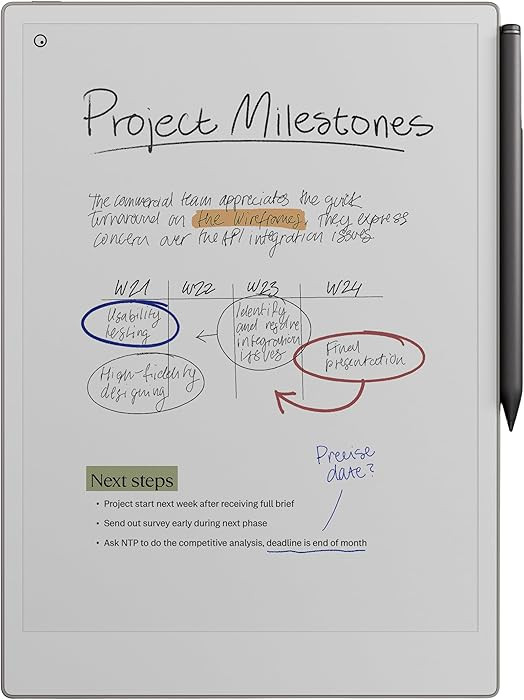 reMarkable Paper Pro Bundle – Includes 11.8” reMarkable Paper Tablet, and Marker Plus Pen wit... | Amazon (US)