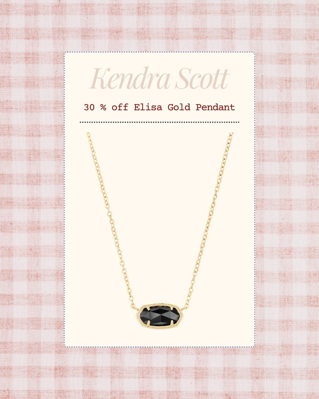 Kendra Scott Elisa Gold Pendant Necklace 

#LTKGiftGuide #LTKFindsUnder100 #LTKSaleAlert