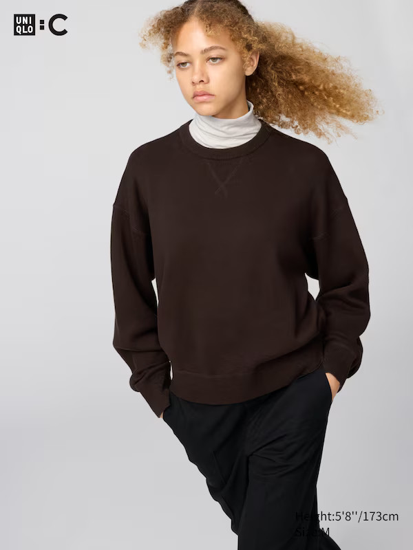 Smooth Cotton Crew Neck Jumper | UNIQLO (UK)