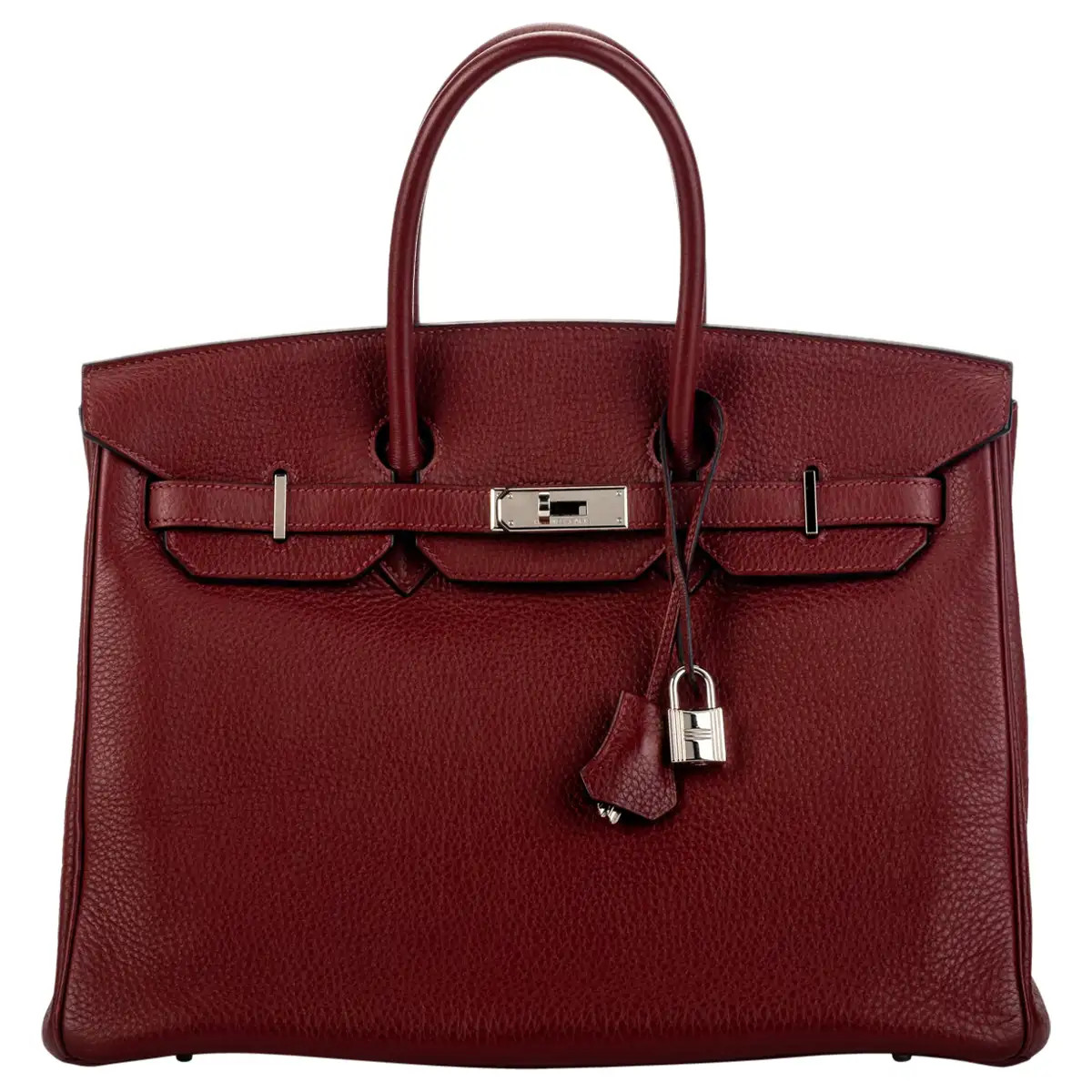 Hermes Birkin 35 Rouge H Clemence | 1stDibs