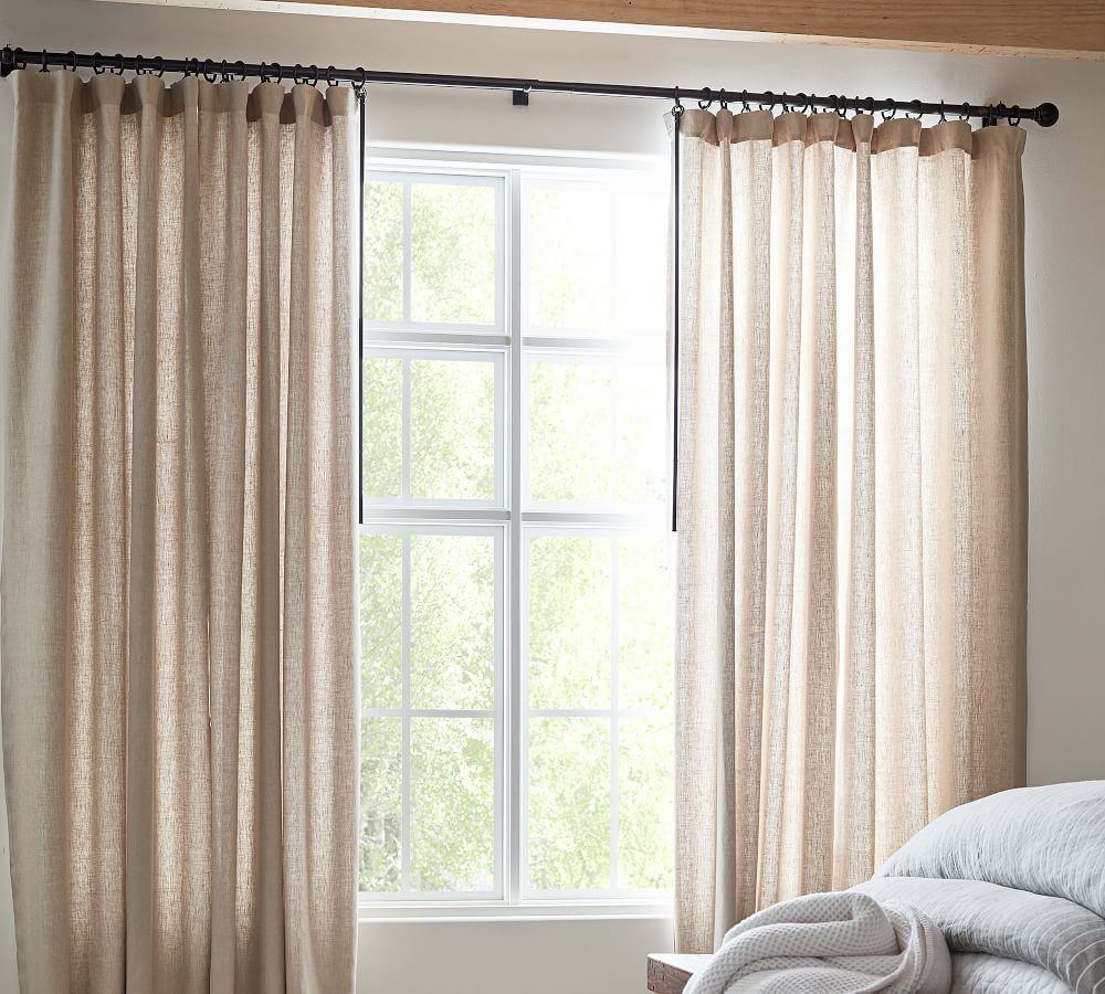 Belgian Flax Linen Curtain | Pottery Barn (US)