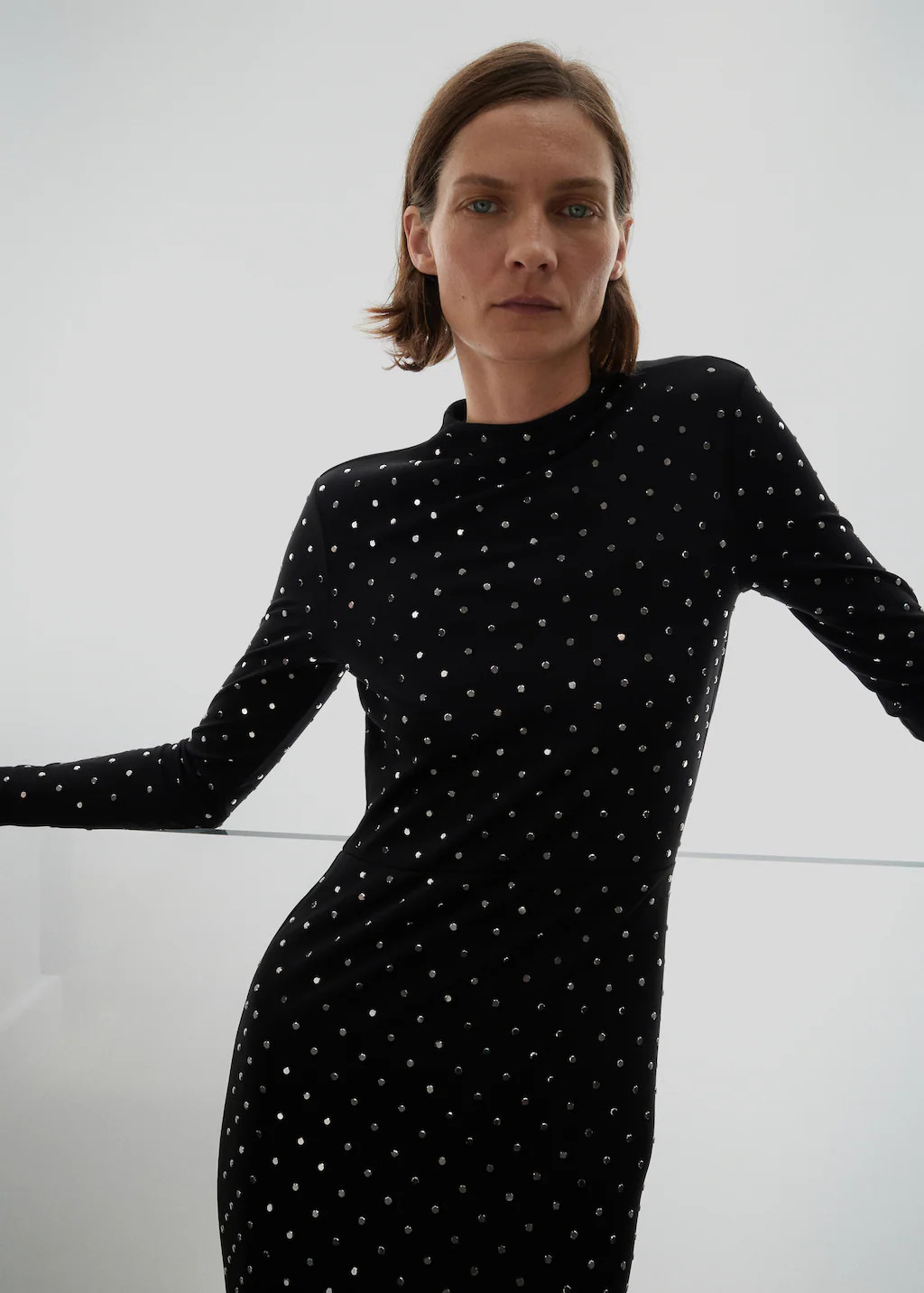 Crystal open-back dress | Mango (US/MX/AU)