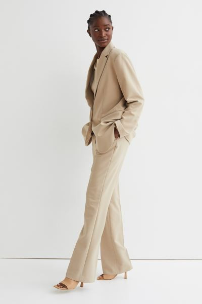 Oversized Blazer Beige Blazer Beige Jacket Jackets Work Wear Business Casual Spring Outfits | H&M (US + CA)