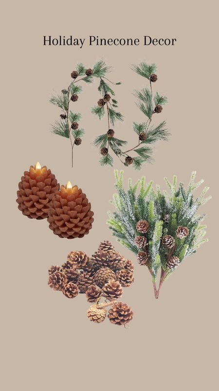 Holiday Pinecone Decor #holiday #holidaydecor #holidayhomedecor #pinecone #christmas #homedecor

#LTKhome #LTKSeasonal #LTKHoliday