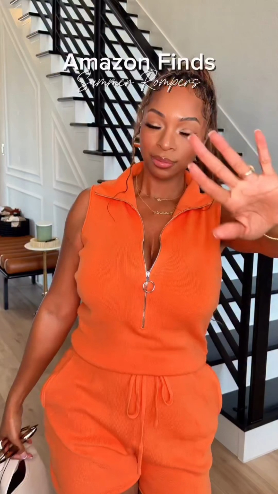 Hey, sisters! I found the cutest summer rompers from Amazon Fashion! ☀️

The orange romper is so soft, comfortable, and high-quality—and it’s under $50! It also comes in plenty of fun colors. The blue romper is perfect for busy moms or anyone who wants to look cute and put together while running errands. And last but not least, the bold green romper is so unique—I love the zipper and all the fun details! 💚

I’m wearing a medium in every color.

Size Reference: 5’5” | 160 lbs | Medium | 38D

#LTKStyle #AmazonFashion #AmazonFinds #SummerRompers #SummerStyle #MomStyle #ErrandOutfit #AffordableFashion #CasualStyle #OutfitInspo
 

 #LTKgrwm #LTKootd #LTKvlog
