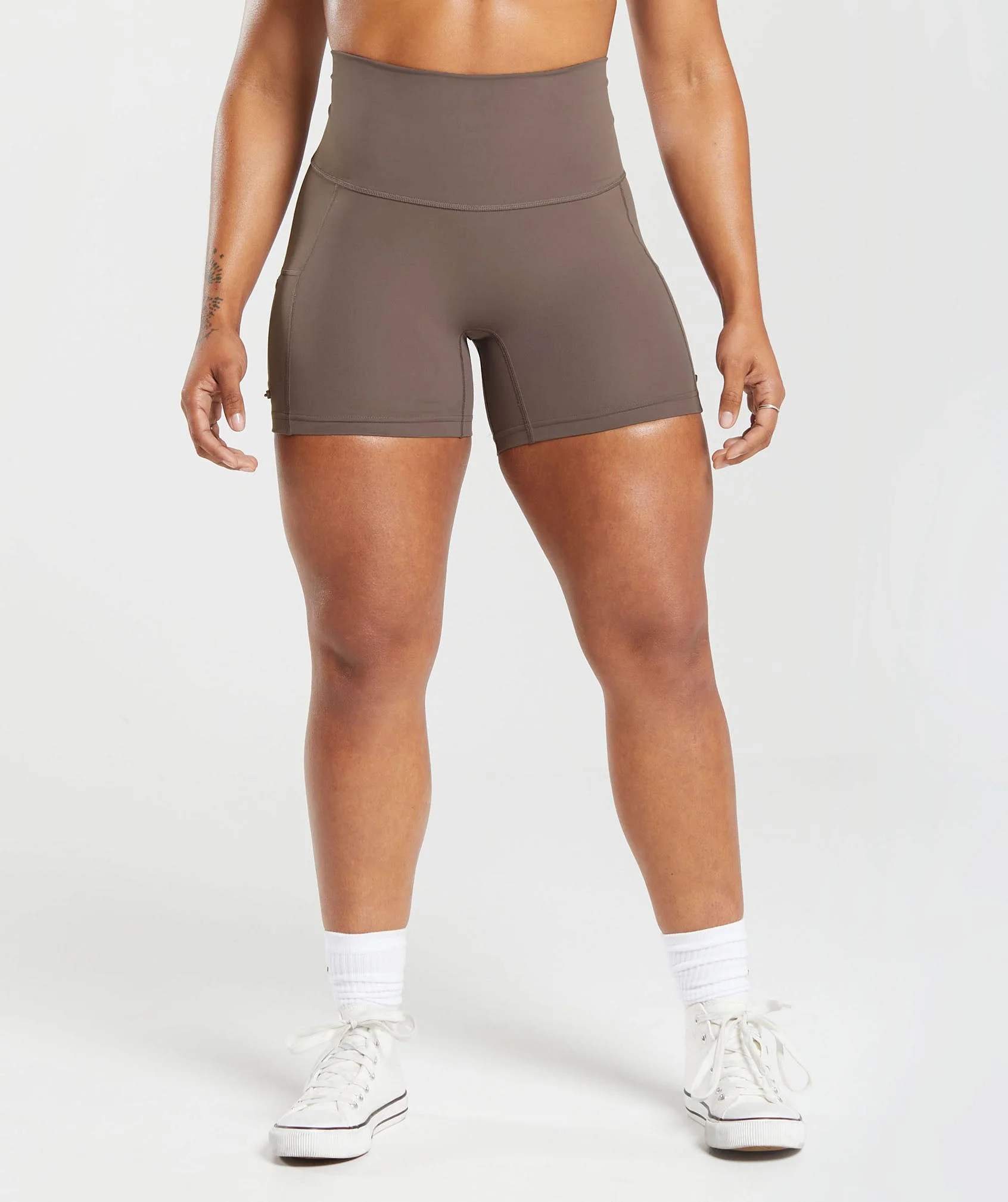 Gymshark Legacy Tight Shorts - Walnut Mauve | Gymshark US