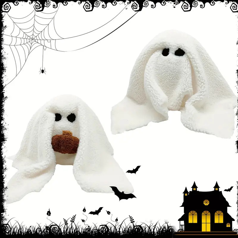1pc Adorable Ghost-Shaped Pumpkin Pillow - Soft Halloween Throw Pillow for Decor, Plush Stuffed T... | Temu Affiliate Program