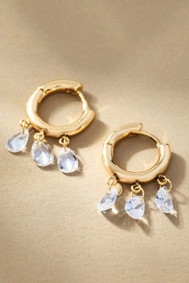 Huggie Crystal Drop Earrings | Anthropologie (US)