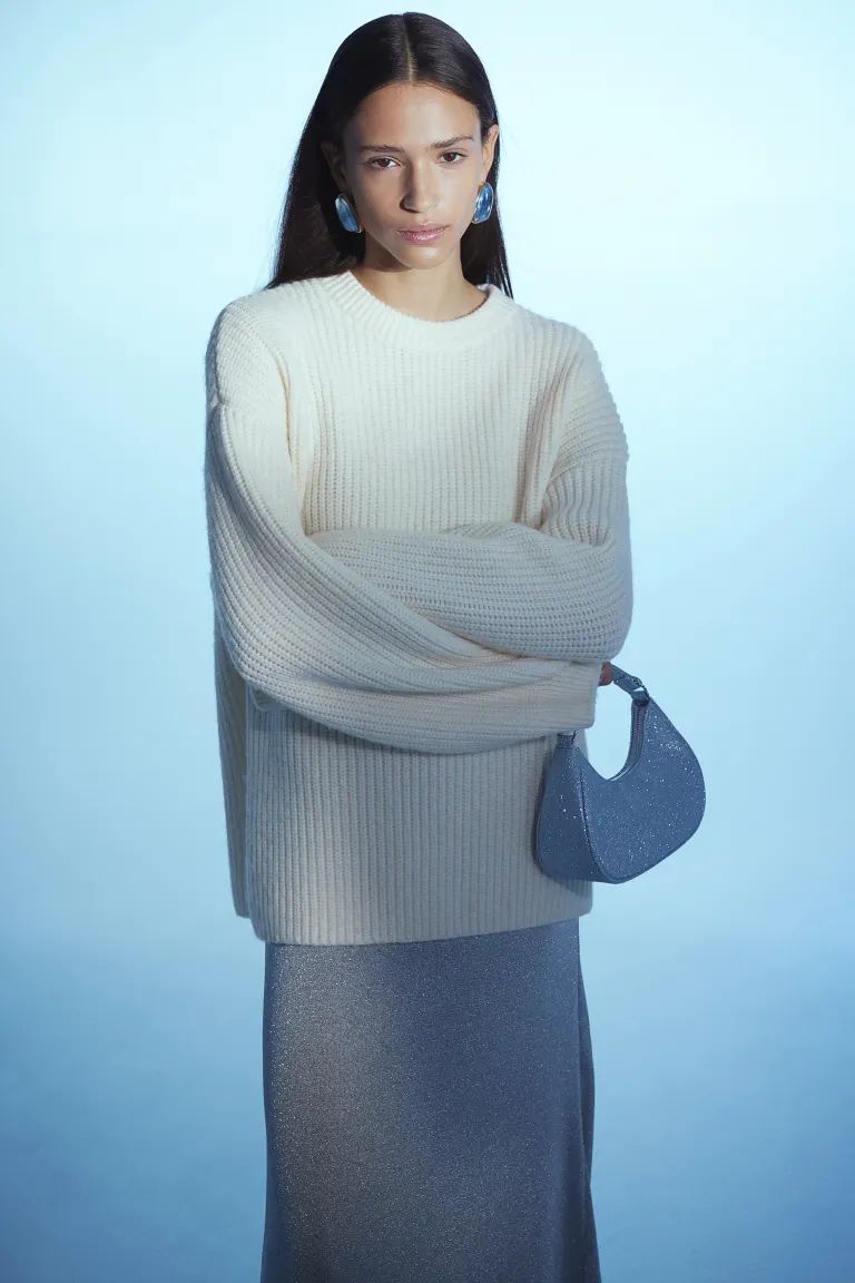 Oversized Sweater - Cream - Ladies | H&M US | H&M (US + CA)