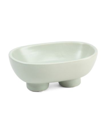 12x7 Pistachio Ceramic Boat Decorative  Bowl | TJ Maxx