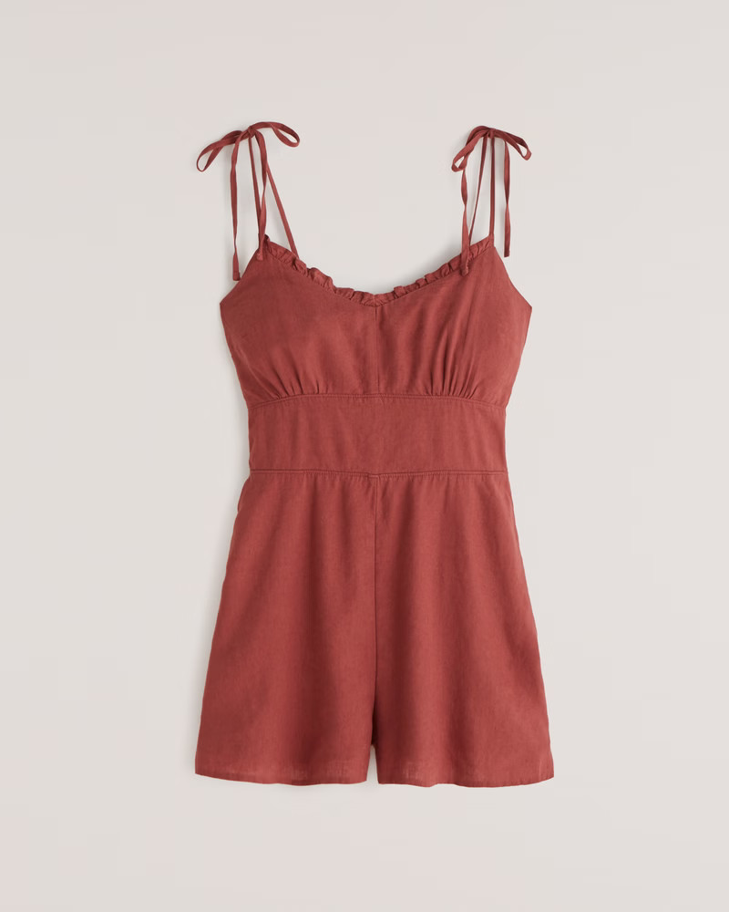 Tie-Strap Romper | Abercrombie & Fitch (US)
