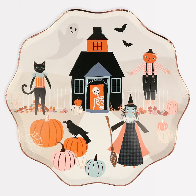 Meri Meri Pumpkin Patch Dinner Plates (Pack of 8) | Target