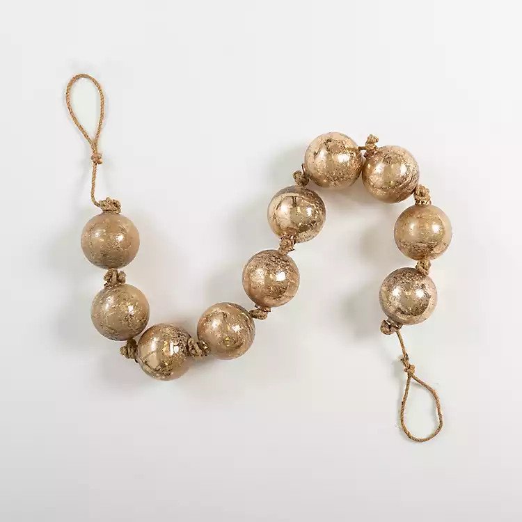 New! Champagne Glass Beaded Garland | Kirkland's Home