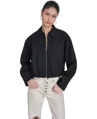 Levi's Women's Bubble Hem Bomber, Black, Small | Belk