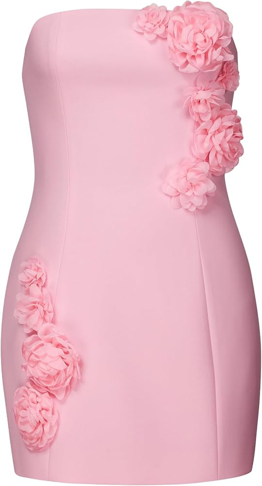 JW PEI Women's Blossoming Elegance Strapless Dress | Amazon (US)