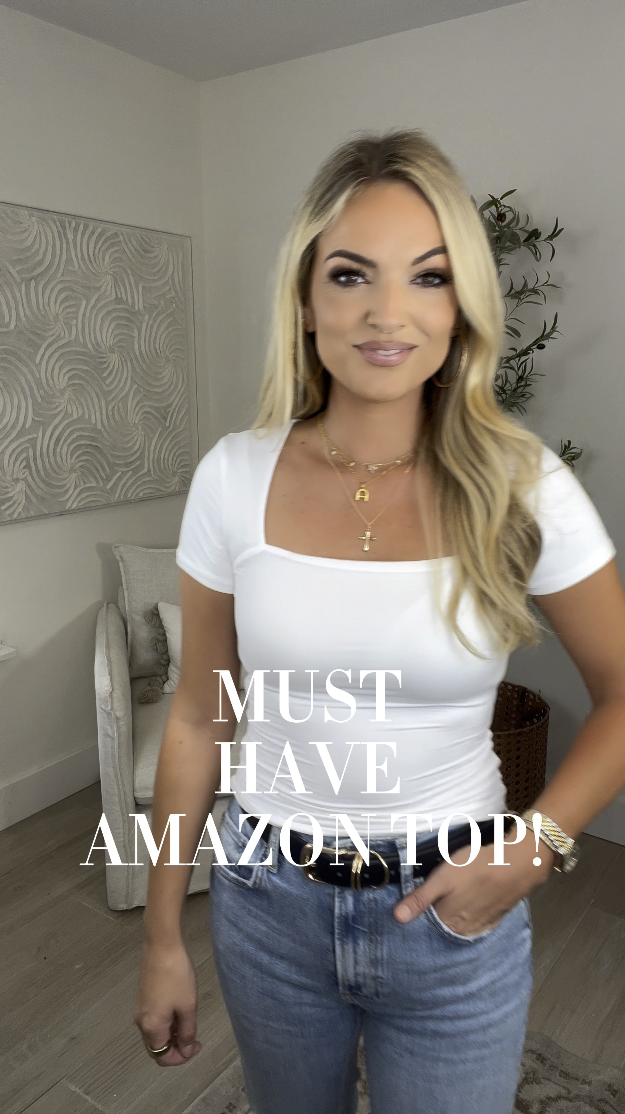 Must have Amazon square neck top! Size up 

#LTKFindsUnder50 #LTKFindsUnder100 #LTKSeasonal