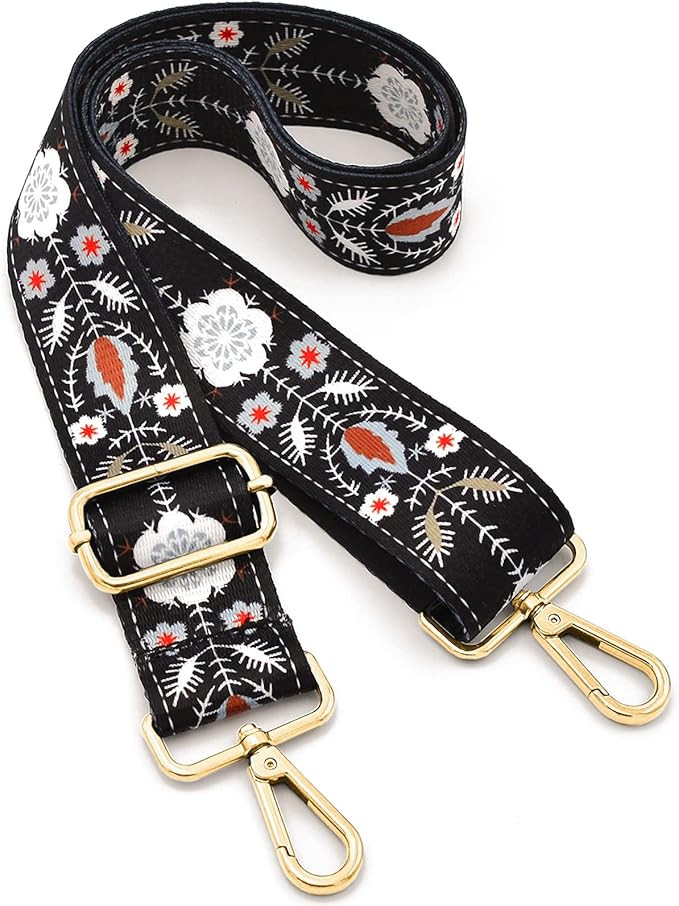 Replacement Purse Strap Crossbody Handbag Stripe Wide Guitar Style Multicolor | Amazon (US)