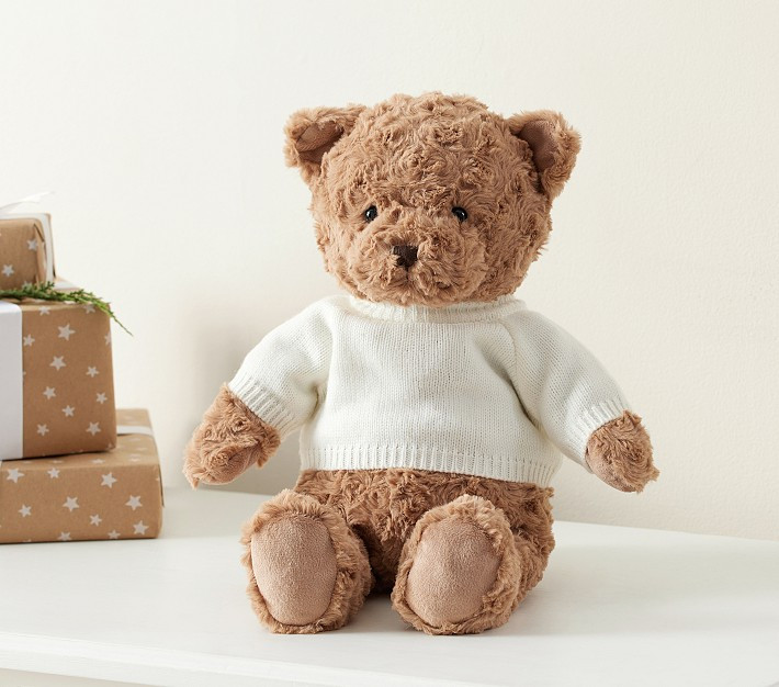 Classic Teddy Bear With Sweater | Pottery Barn Kids