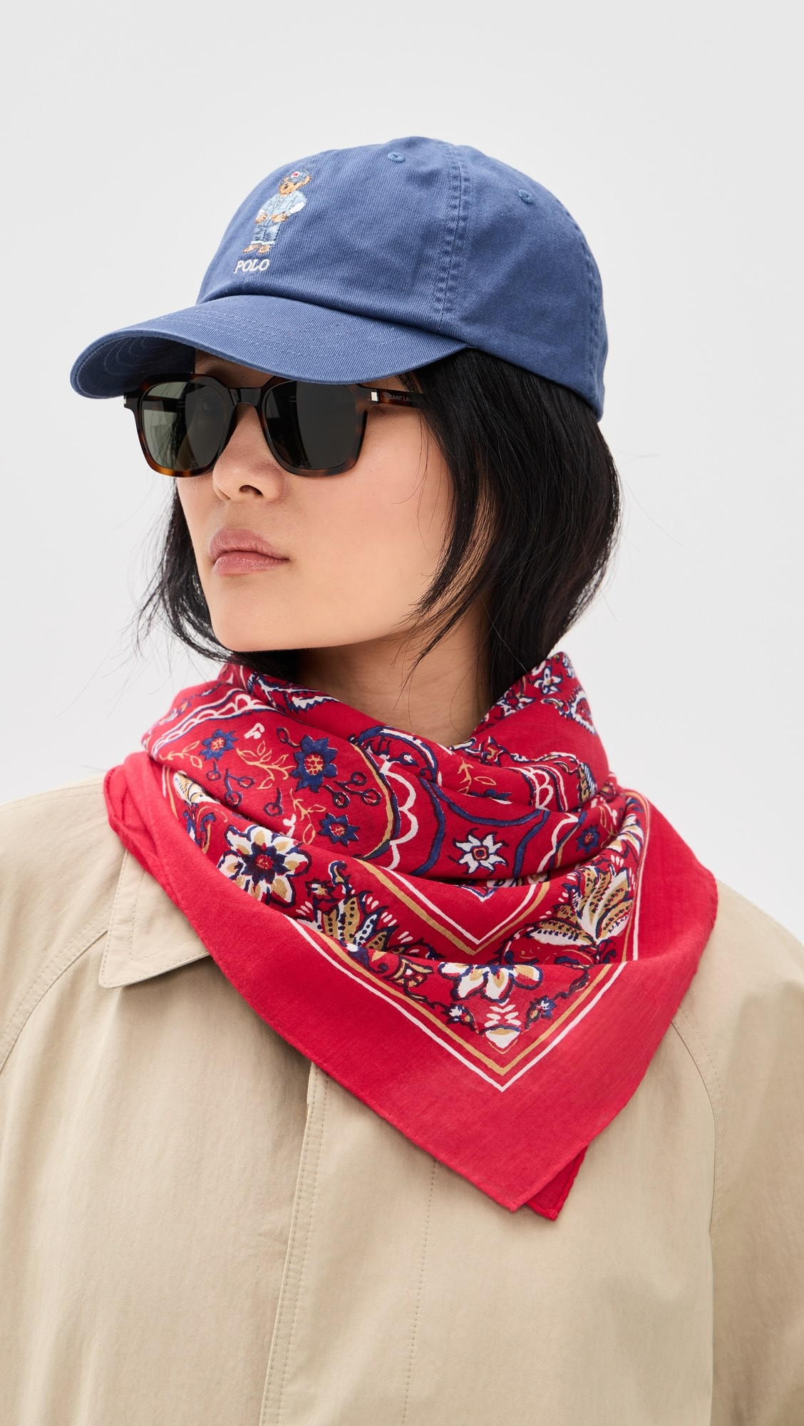 Polo Ralph Lauren Floral Block Print Square Scarf | Shopbop | Shopbop