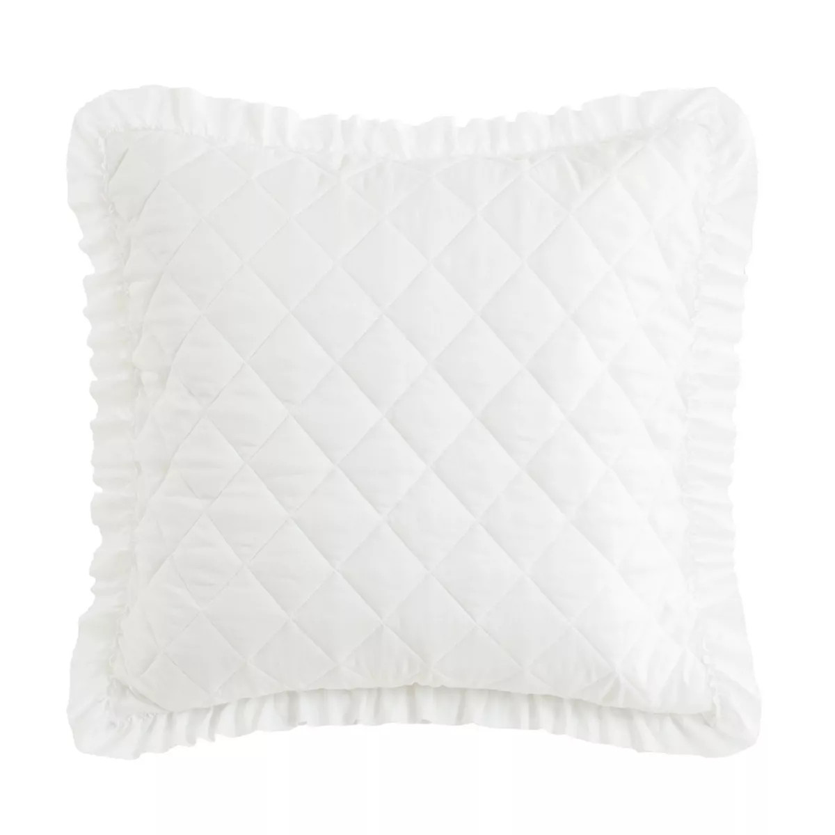 Armoire Collection Euro Ruffle Pillow Sham White | Target