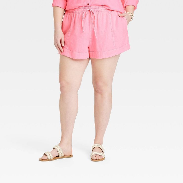 Women's High-Rise Linen Pull-On Shorts - Universal Thread™ | Target