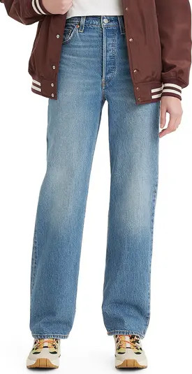 Ribcage High Waist Straight Leg Jeans | Nordstrom