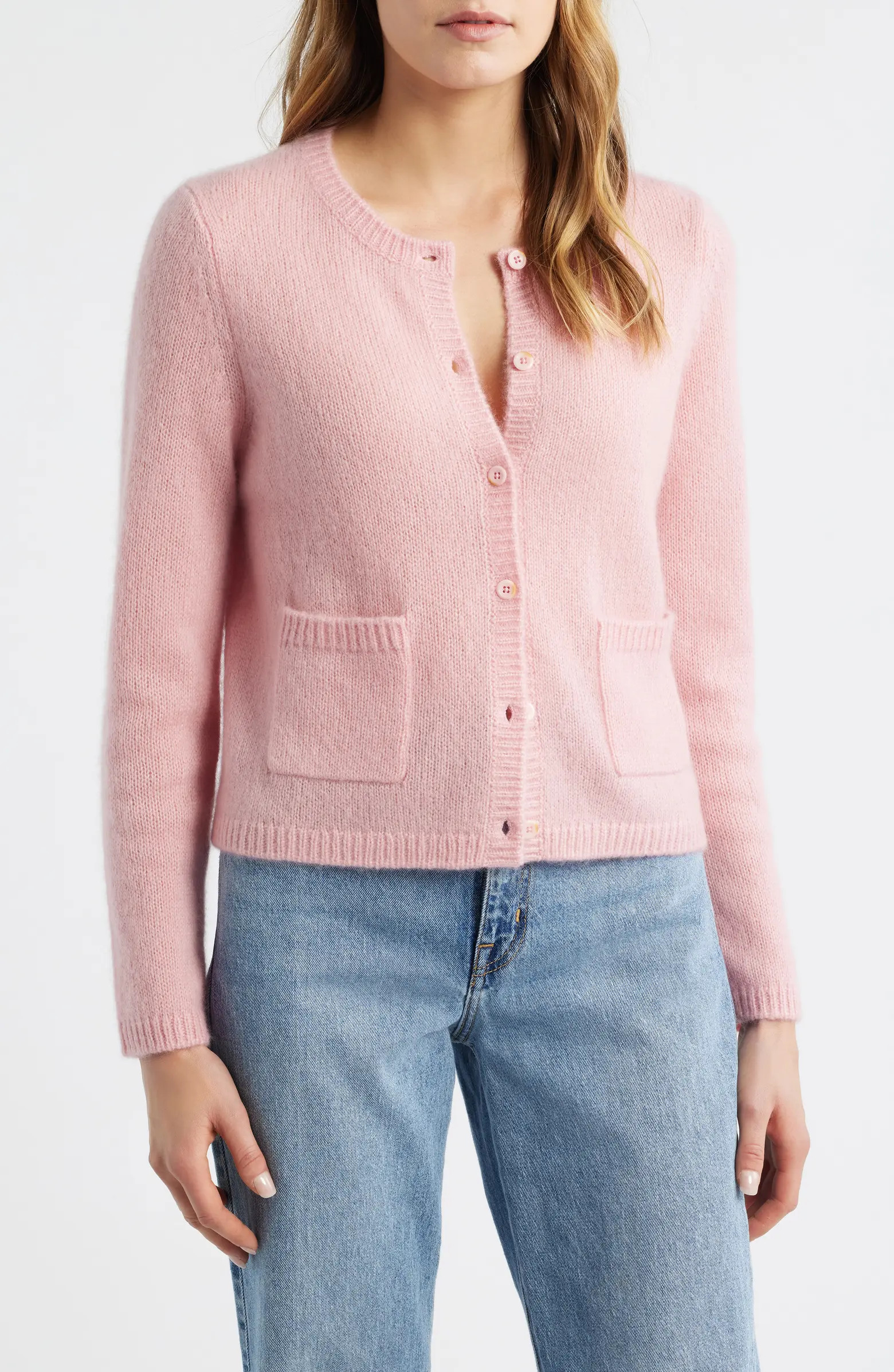 MARGARET O'LEARY Coco Cashmere & Silk Pocket Cardigan | Nordstrom | Nordstrom