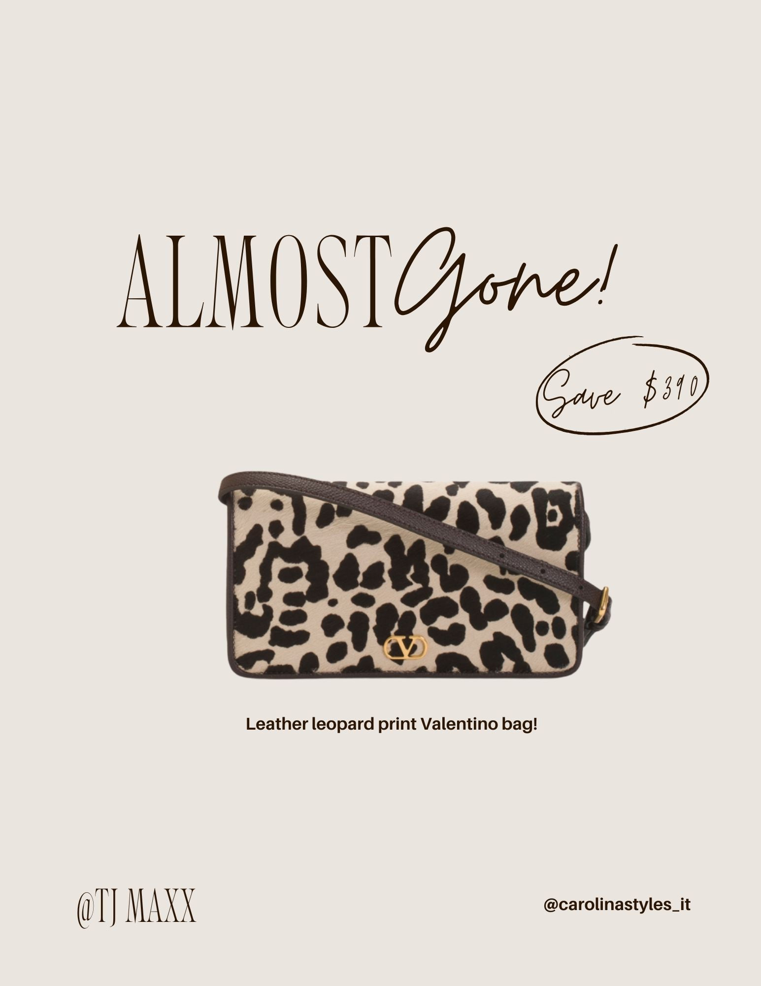 A leather Valentino leopard print shoulder bag for a fraction of the price? Say less.
Linked on LTK while it’s still in stock ✨

#LTKfinds
#LTKsale
#LTKluxury
#DesignerForLess
#TJMaxxFinds
#ValentinoBag
#LeopardPrintBag
#LuxuryOnABudget
#AffordableLuxury
#DesignerDeals

#LTKSaleAlert #LTKootd #LTKGiftGuide