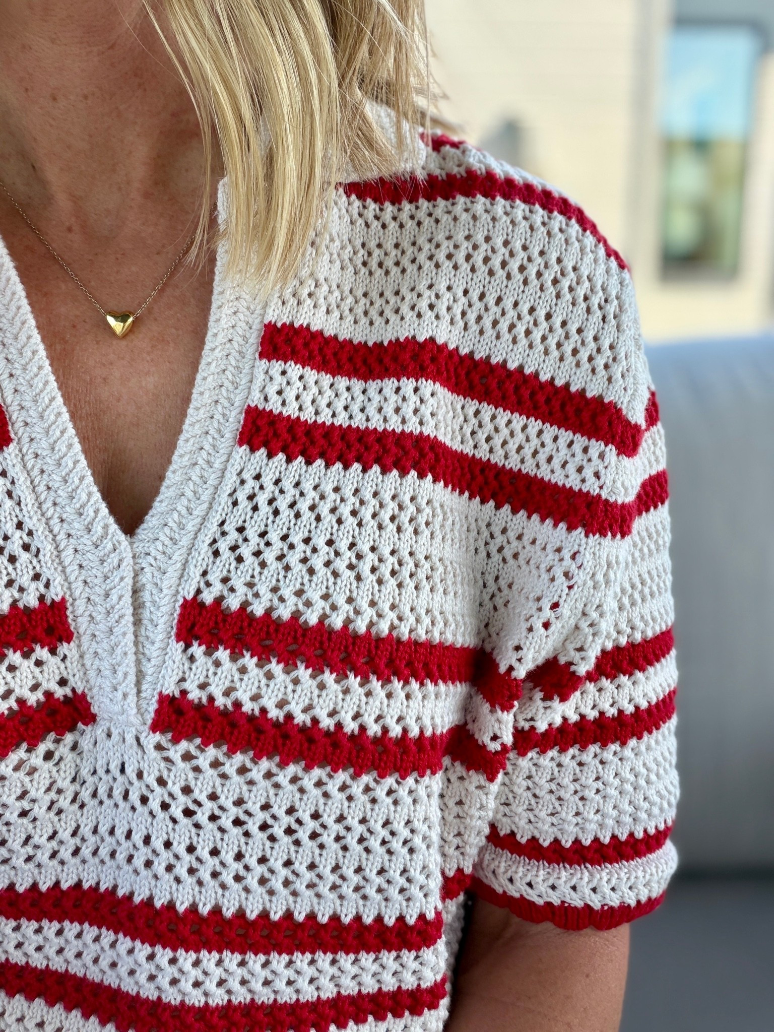 Red and white knit top!

#LTKdayinmylife #LTKOver40 #LTKmomlife