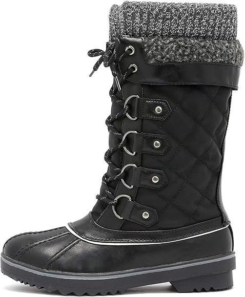 DREAM PAIRS Women's Mid-Calf Waterproof Winter Snow Boots | Amazon (US)