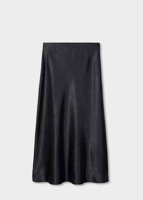 Satin long skirt | MANGO (UK)