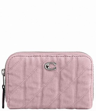 Essential Colorful Denim Small Zip Around Card Case | Dillard's