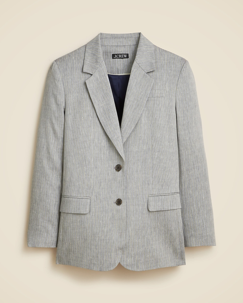 Classic two-button blazer in herringbone linen blend | J. Crew US