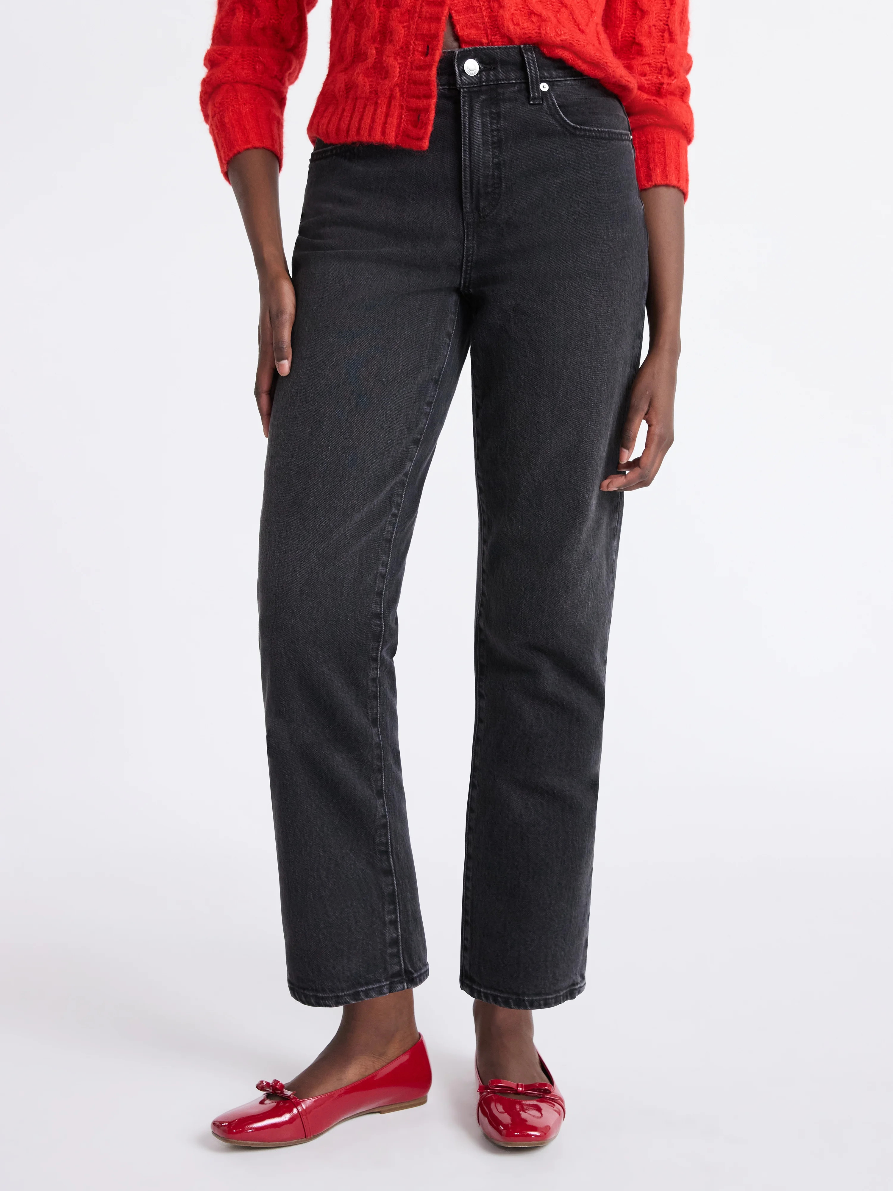 Free Assembly Women's Mid Rise Ankle Length Slim Jeans, 27" Inseam, Sizes 0-18 | Walmart (US)