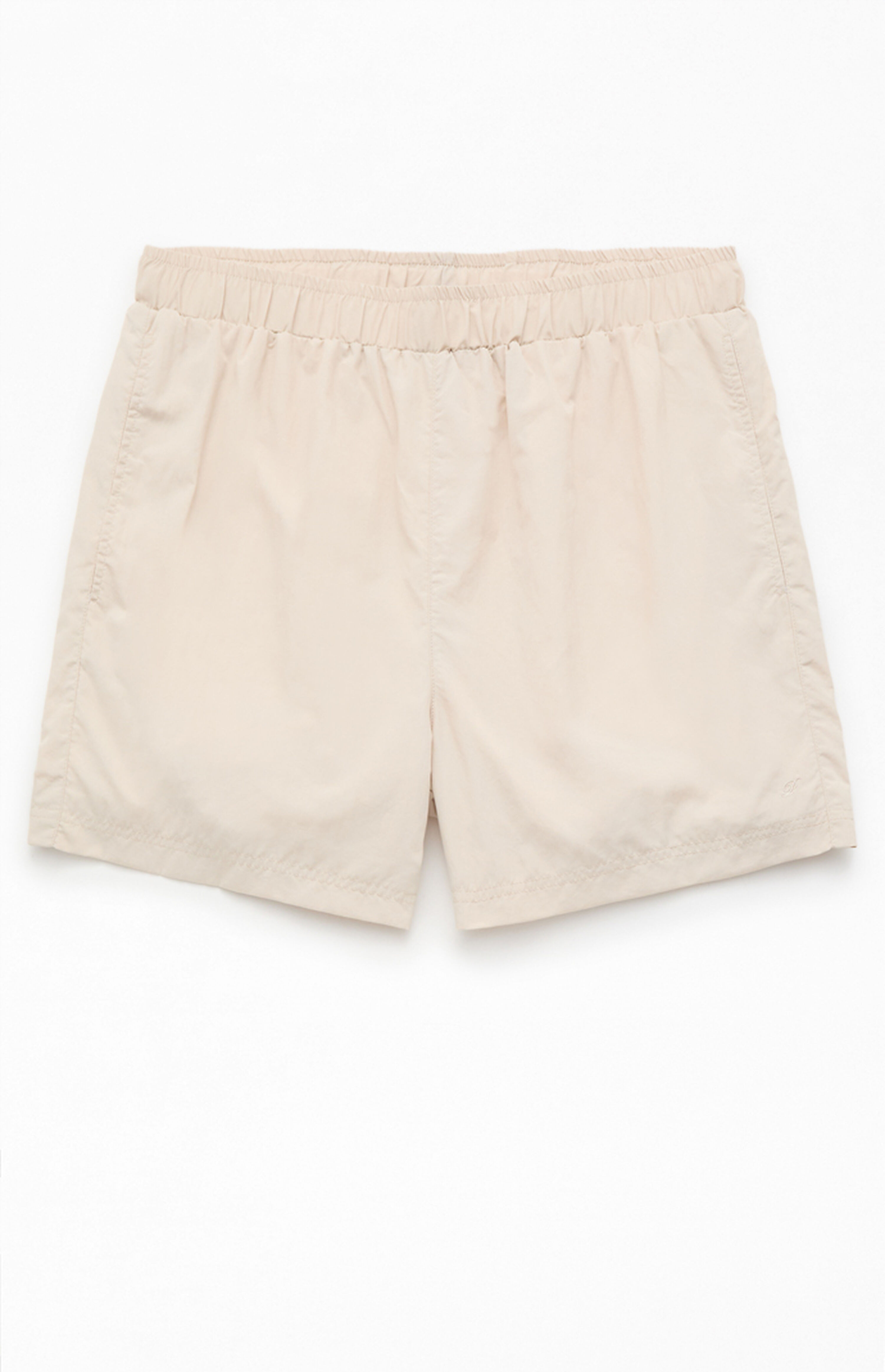 Pacsun Oatmeal Baggy 4.5" Swim Trunks | PacSun