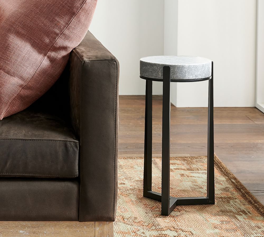 Cori 10&quot; Round Marble Accent Table | Pottery Barn (US)