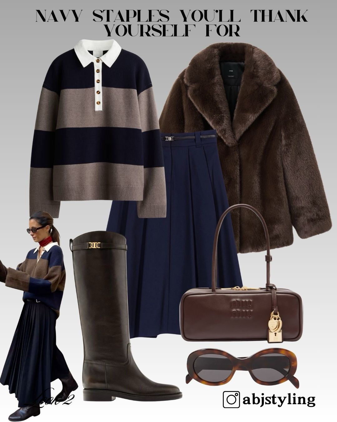 A cosy navy-and-cream outfit with sporty layers for everyday comfort. Shop the pieces here 🤍
Styling Tip: Style with tall boots or sneakers depending on the mood — both work flawlessly.

#LTKwinter #LTKuk #LTKstyletip