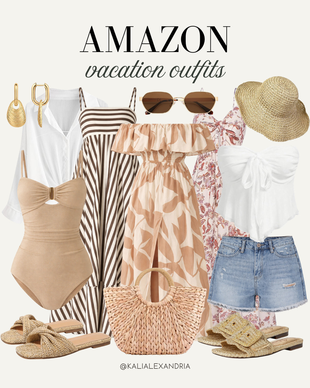 Vacation-ready looks from Amazon ☀️ Think flowy dresses, cute swimsuits, and easy sandals you can mix and match all trip long. Lightweight, packable, and perfect for beach days or dinners out.


// Amazon, Amazon Finds, Amazon Vacation, Amazon Vacation Outfits, Amazon Vacation Fashion, Amazon Summer Outfits, Amazon Vacation Finds, Amazon Beach Outfits, Amazon Beach Vacation, Amazon Swimwear, Amazon Womens Outfit, Outfit Ideas, Outfit Inspo 

 #LTKootd #LTKSeasonal #LTKSwim