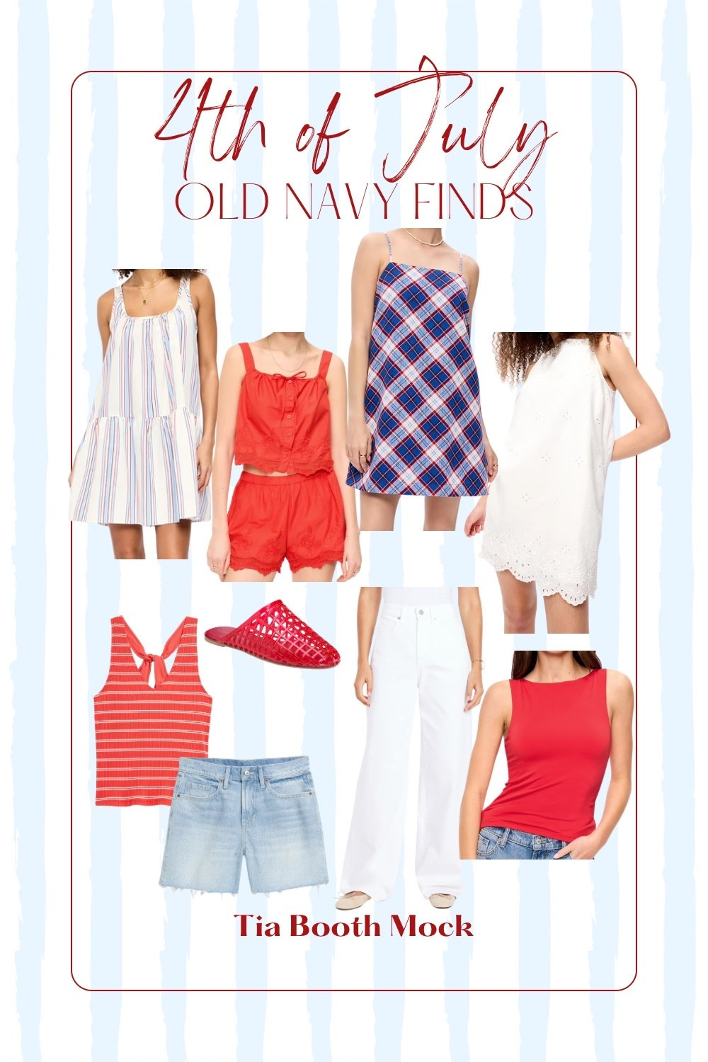 Some affordable Old Navy finds for the 4th! Up to 50% off almost everything on their site too!

#LTKSeasonal #LTKootd #LTKSaleAlert